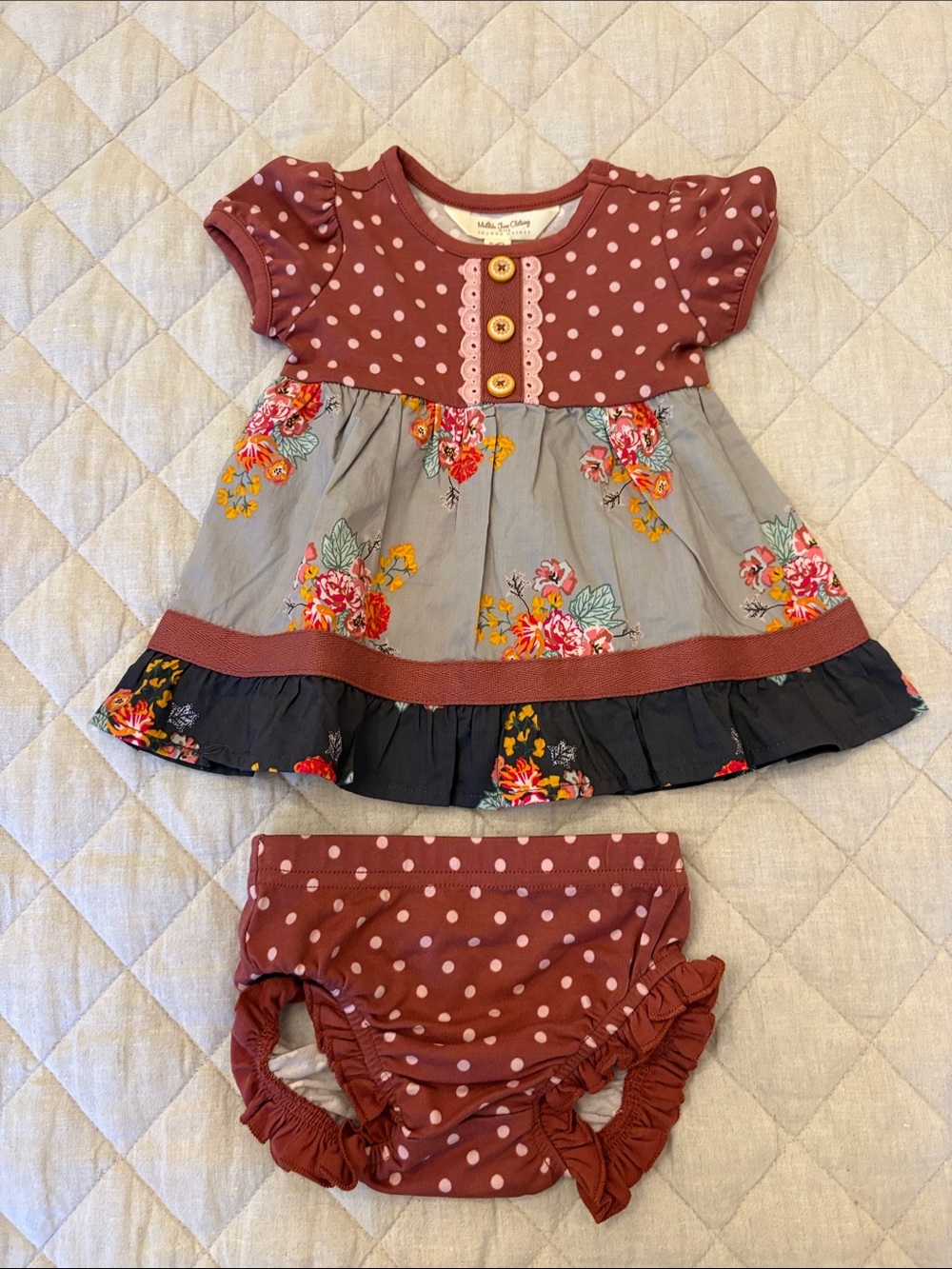 Matilda Jane Polka Dot & Floral Two-Piece Dress Set - Joanna Gaines Collection